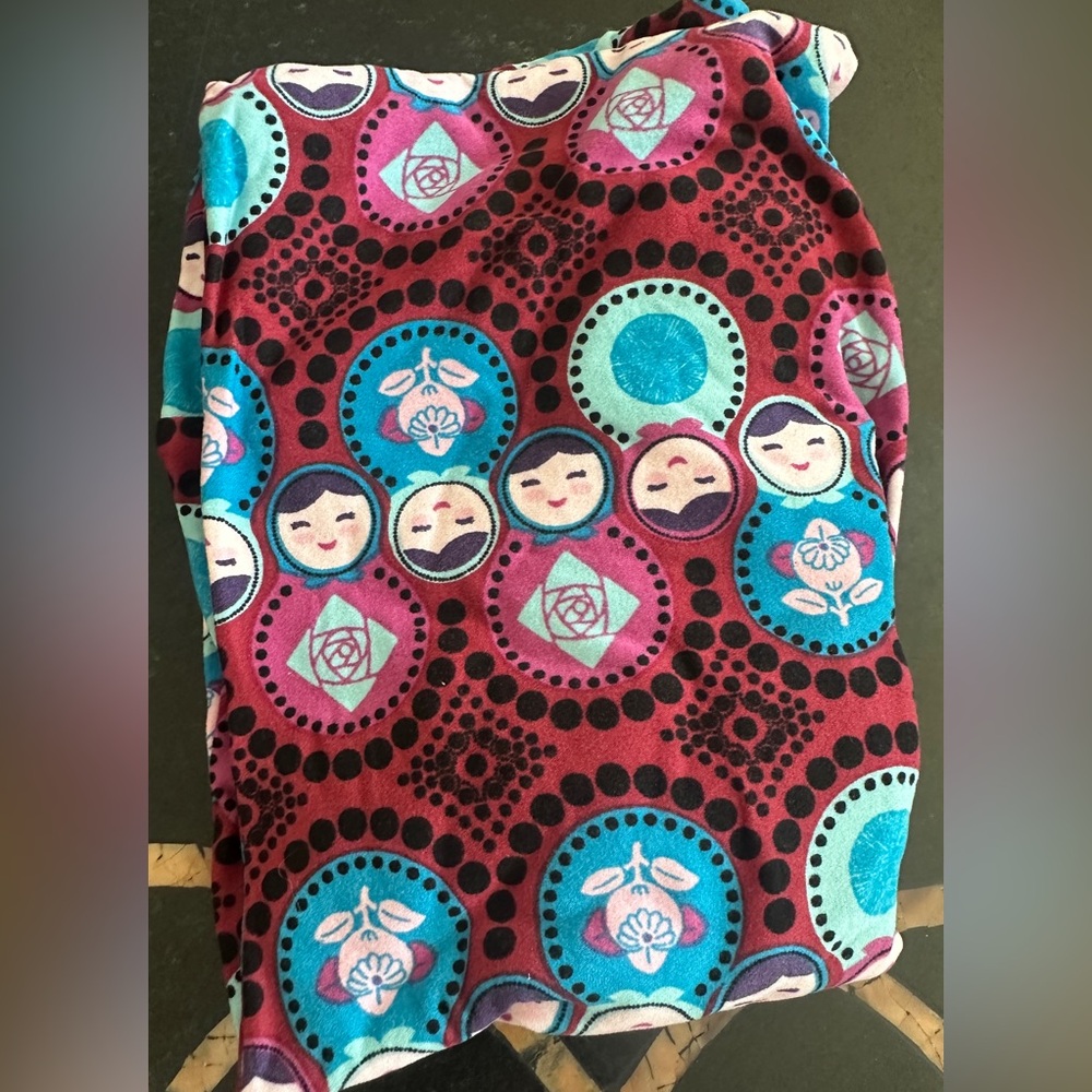 NEW OS Lularoe Russian Nesting Doll One Size Leggings, HTF